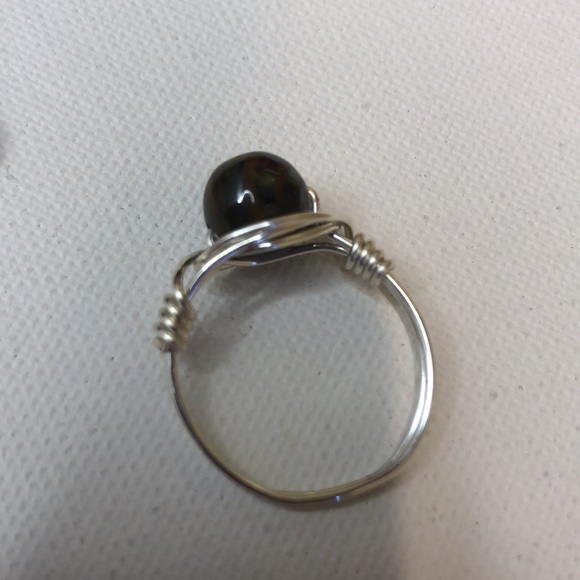 Tigers eye wire wrapped ring size 8.5 - Picture 3 of 6